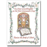 To a Dear Granddaughter First Communion Card