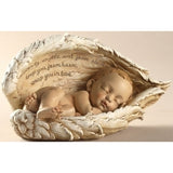 Sleeping Baby in Angel Wings Statue