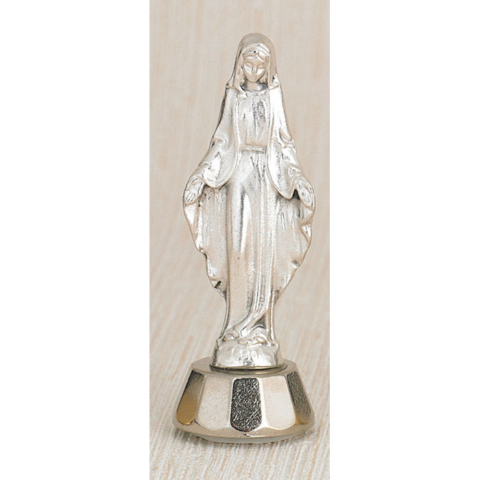 Our Lady of Grace Silver Adhesive Statue