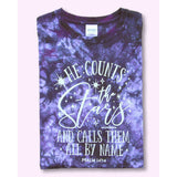 He Counts the Stars Tie-Dyed T-Shirt