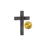 Crucifix Pewter Lapel Pin