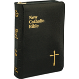 St. Joseph New Catholic Bible - Zippered Compact Size (Black or Burgundy)