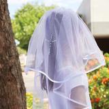 First Communion Veil with Pearl Cross