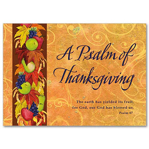 A Psalm of Thanksgiving Card