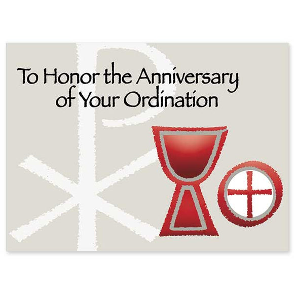 To Honor the Anniversary of Your Ordination Card