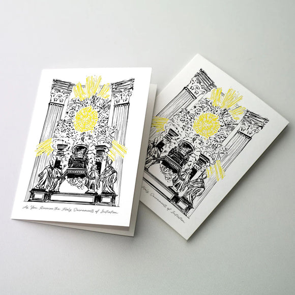 As You Receive the Holy Sacraments - Christian Initiation Card
