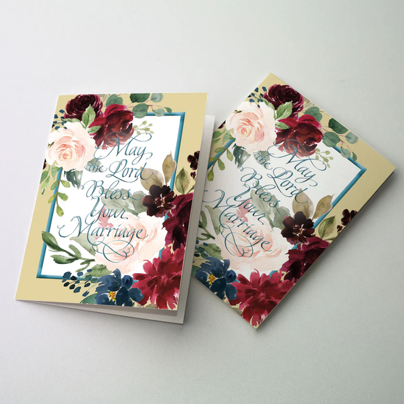 May the Lord Bless Your Marriage - Wedding Congratulations Card