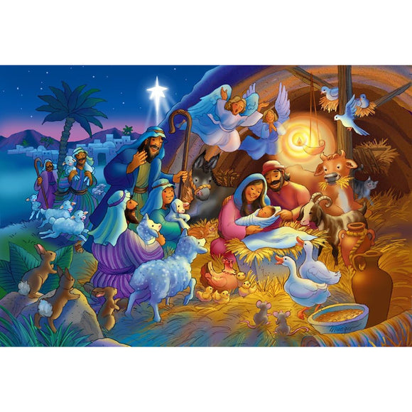 Heavenly Night Christmas Puzzle 100 Pieces