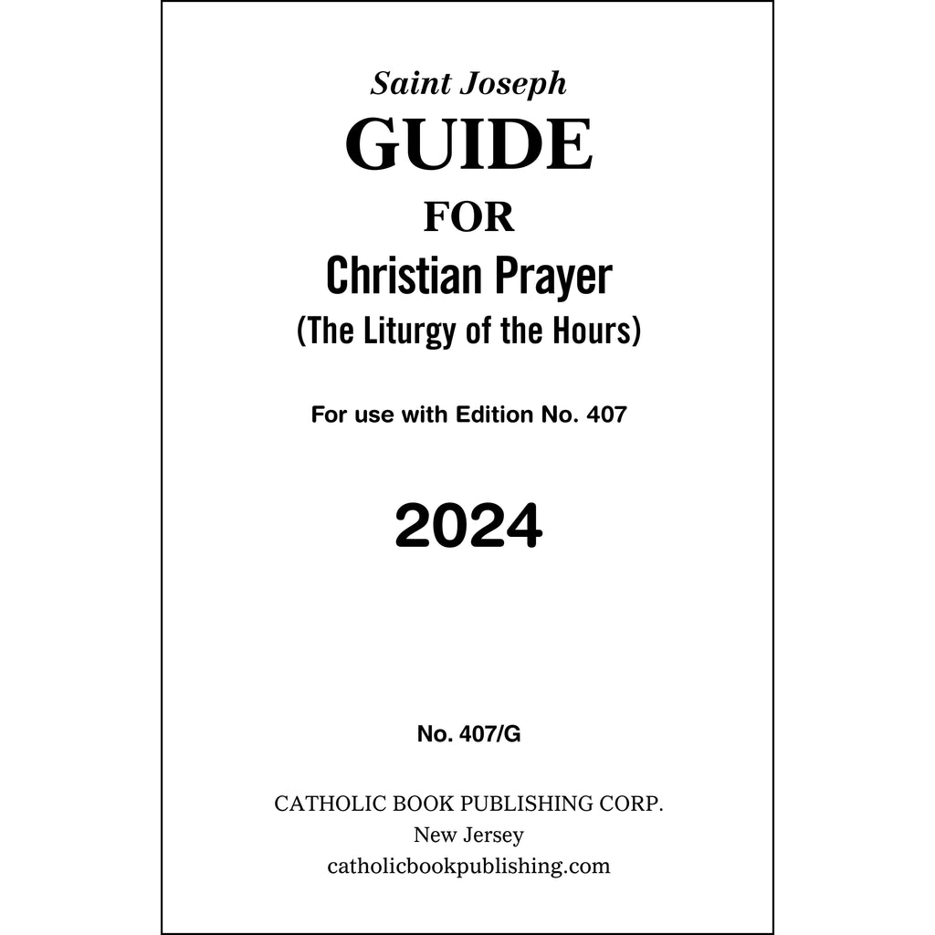 2024 Large Print Guide for Christian Prayer (The Liturgy of the Hours ...