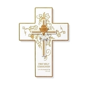 Gold First Holy Communion Wall Cross