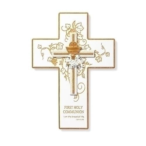 Gold First Holy Communion Wall Cross