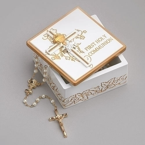 Gold First Holy Communion Keepsake Box