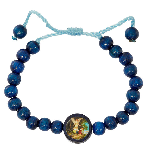 Adjustable Blue Guardian Angel Bracelet