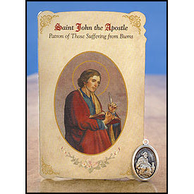 St. John the Apostle (Burns) Healing Medal Holy Card