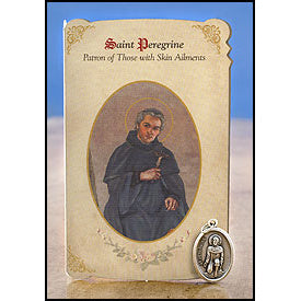 St. Peregrine (Skin Ailments) Healing Medal Holy Card