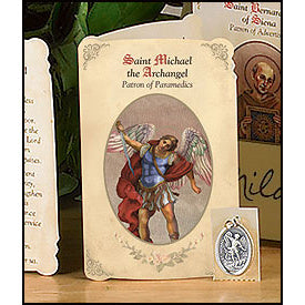 St. Michael the Archangel (Paramedics) Patron Saint Medal Holy Card