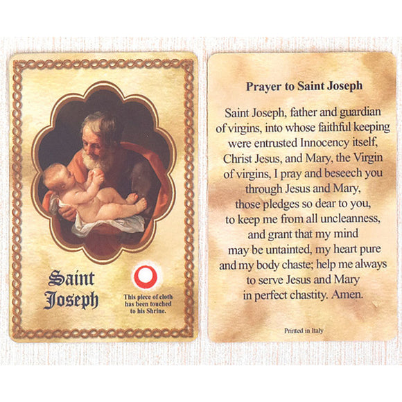 St. Joseph Relic Card