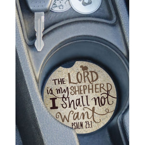 Psalm 23:1 Auto Coaster