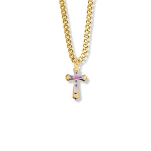 Gold Cloisonne Cross