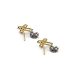 14K Gold Filled Cross Earrings with Cubic Zirconia