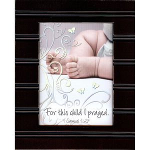 For This Child I Prayed Black Frame