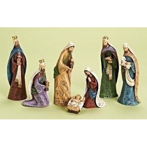 7 Piece Traditional Nativity Set