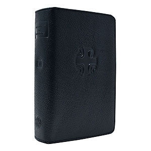 Black Liturgy of the Hours Zippered Leather Covers