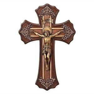 Bronze Victorian Style Crucifix