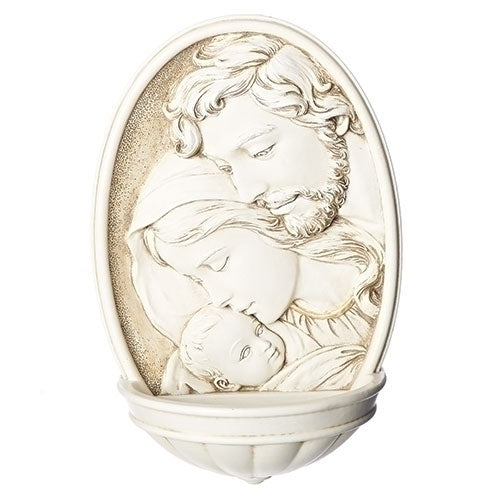 Ivory Holy Family Holy Water Font