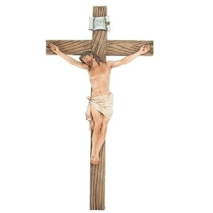 20.5" Woodgrain Crucifix
