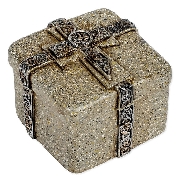 Gray Stone Keepsake Box