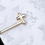 First Communion Tie and Tie Bar Set in White