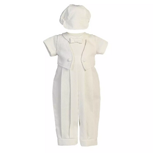 Benjamin Cotton Baptism Romper