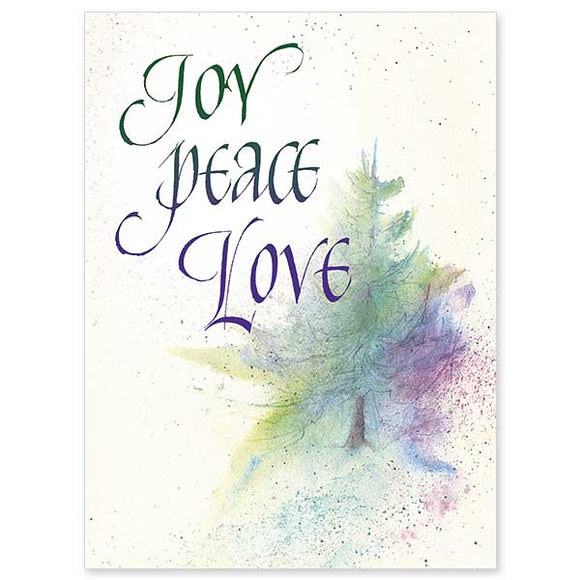 Joy, Peace, Love Christmas Cards