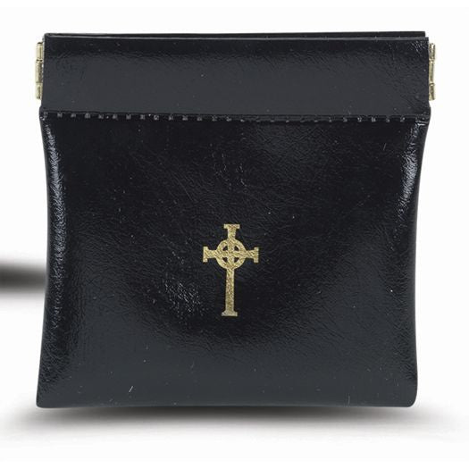 Black Squeeze Rosary Case