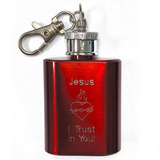 Divine Mercy Stainless Steel Holy Water Bottle