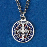 St. Benedict Enameled Medal Necklace