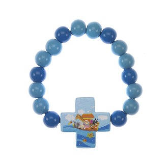 Blue Noah's Ark Stretch Bracelet