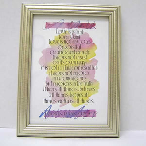 Love is Patient Framed Print