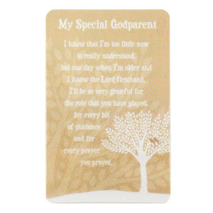 My Special Godparent Pocket Prayer Card