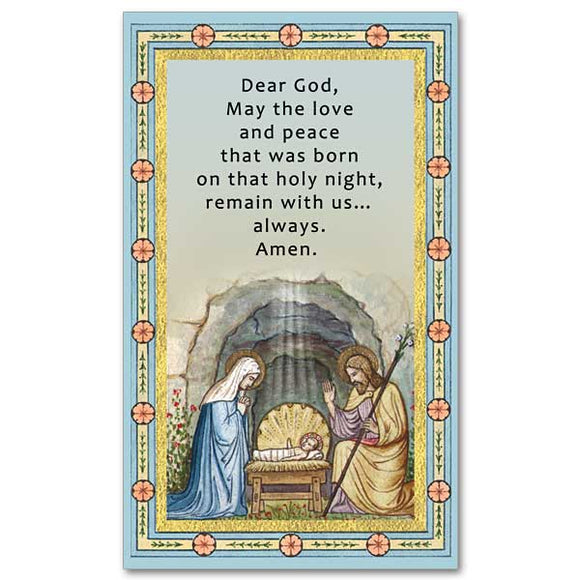 Nativity Prayer Card