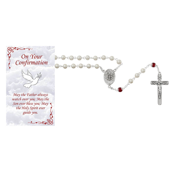 Pearl Confirmation Rosary