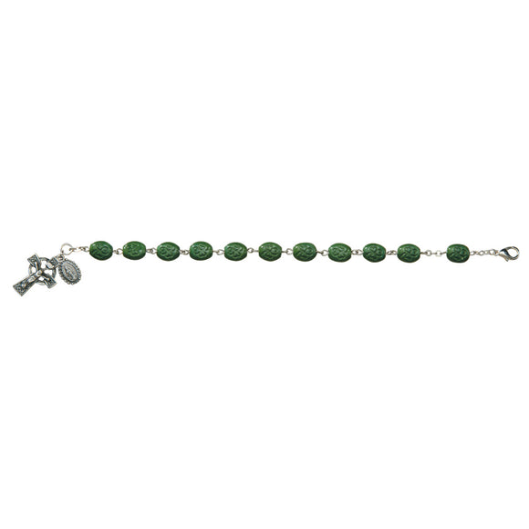 Irish Shamrock Rosary Bracelet