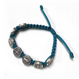 Children's Saint Benedict Corded Bracelet