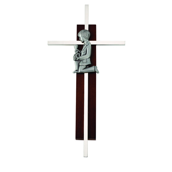 Dark Wood Communion Boy Cross