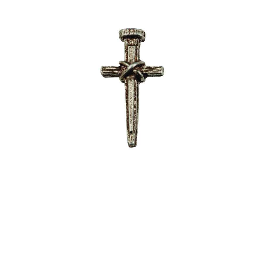 Single Nail Cross Pewter Lapel Pin – The Catholic Gift Store