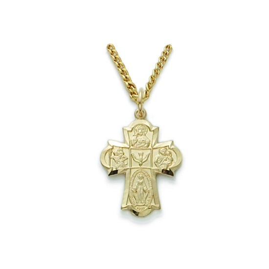 Gold Filled 4-Way Cross
