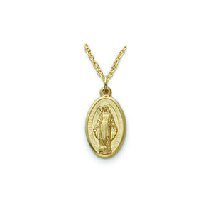 Oval Gold Filled Miraculous Medal