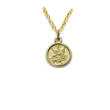 Guardian Angel Baby Gold Filled Necklace with 13