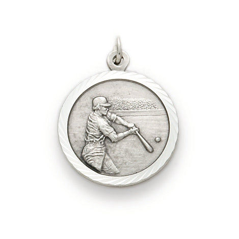 St. Christopher Nickel Silver Baseball Medal